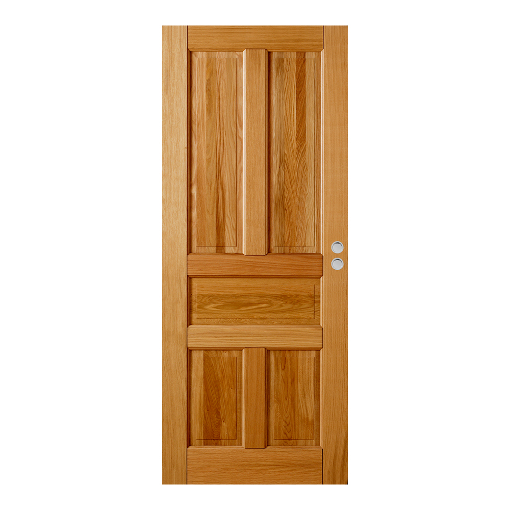 Skjutdörr GK Door Tor 5 Ek Lackad inkl. Skålar & Dragring BxH: 90x210 cm. Skålar & Dragring: Mässing