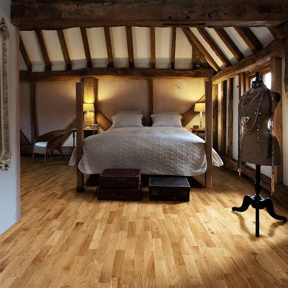 Trägolv Kährs Original Siena Ek, Lackat 3-Stavs Parkettgolv