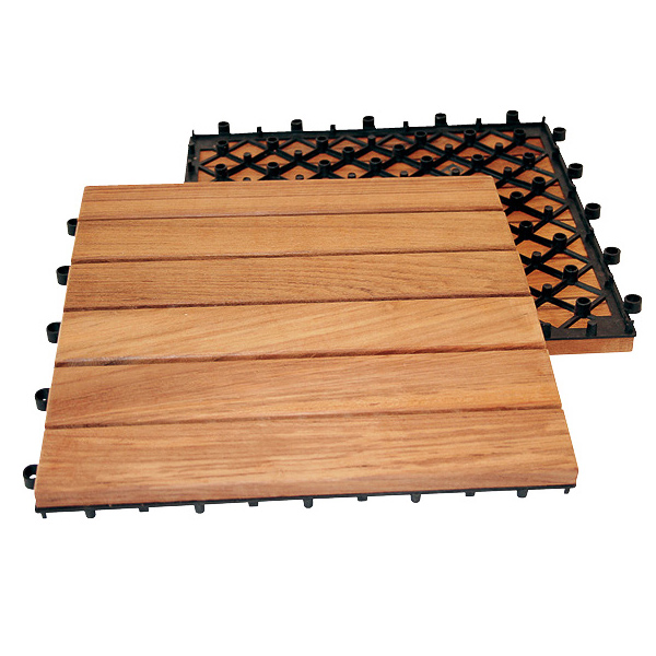 Trall Teak Deltaplattan 30×30 Typ A Höger