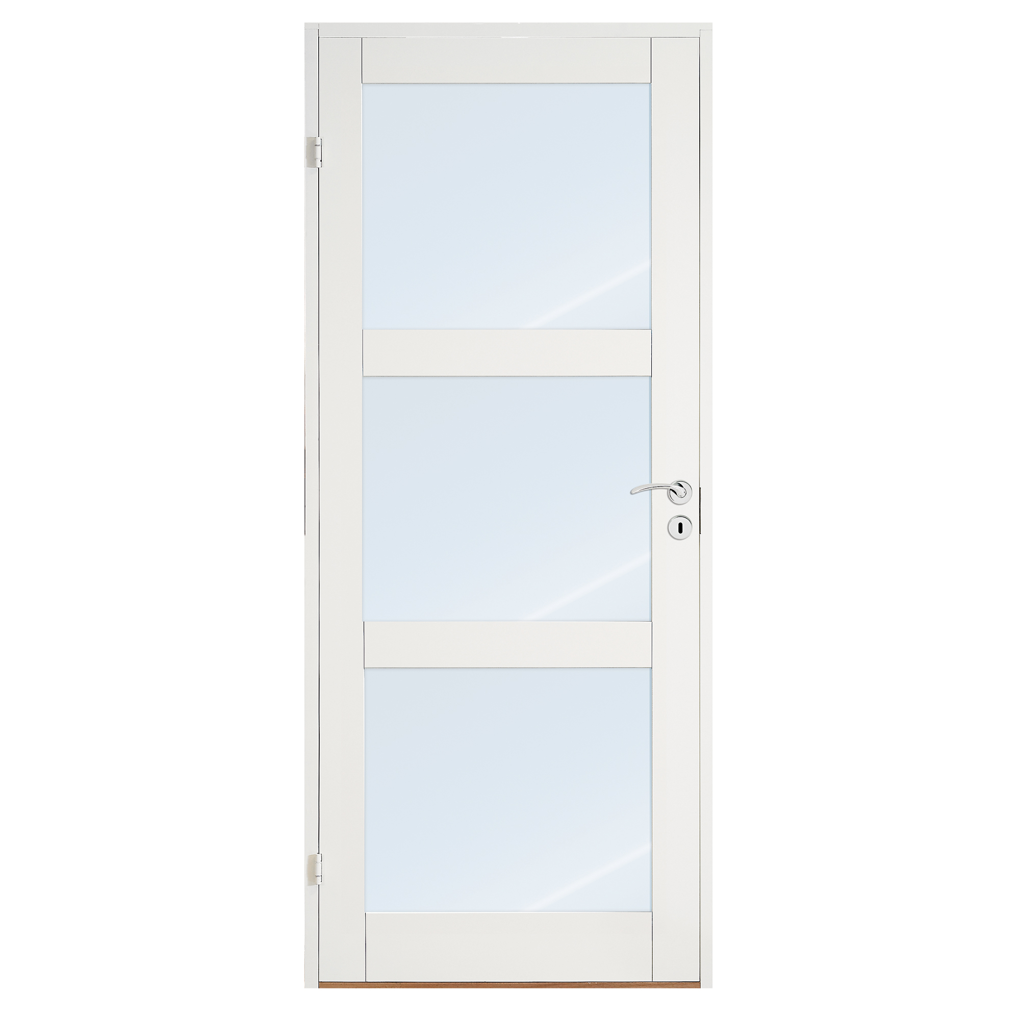 Innerdør Scanflex Trend 3 Klarglass BxH: 90x200 (dørbladmål: 82,6x194 ...