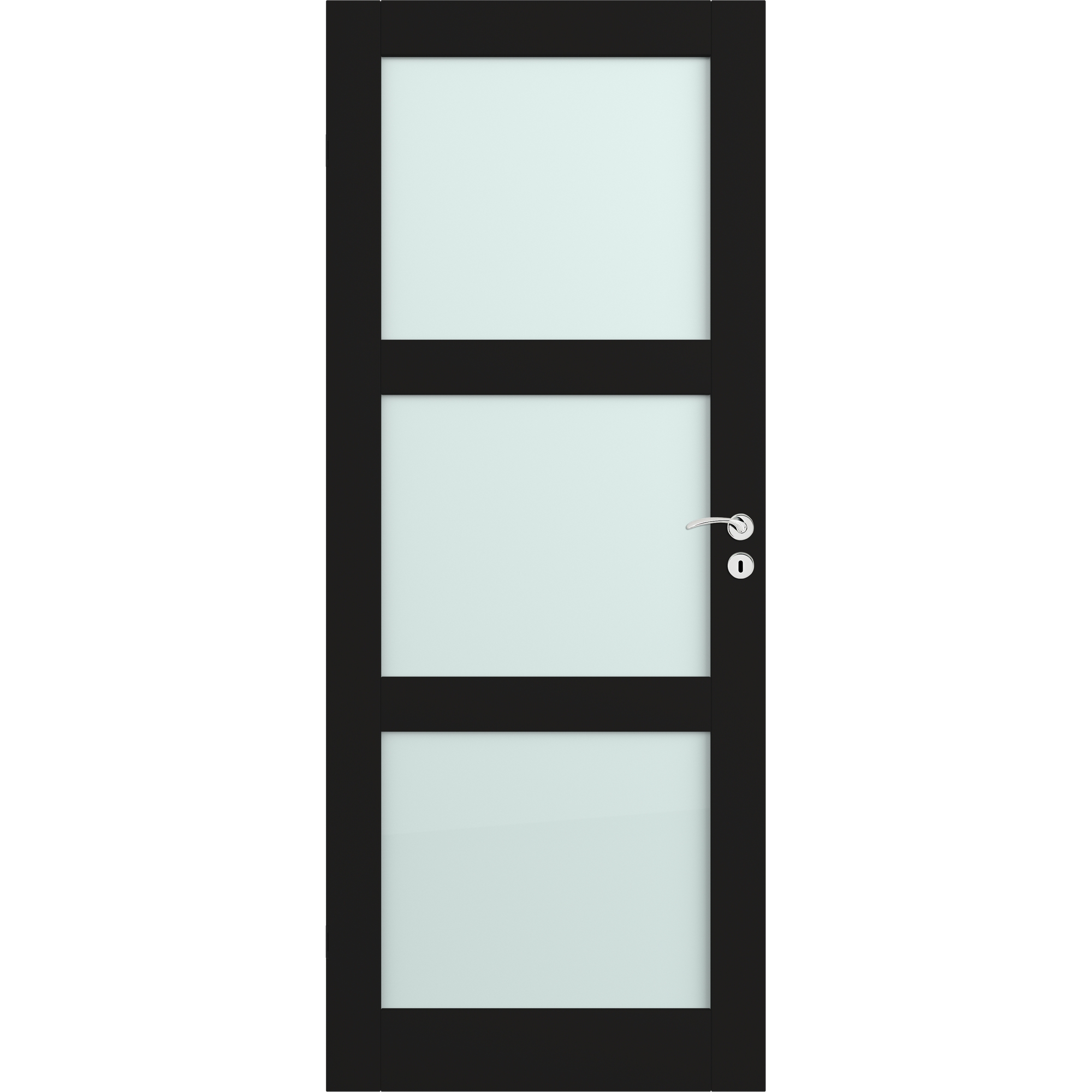 Innerdør Scanflex Trend 3 Klarglass BxH: 80x200 (dørbladmål: 72,6x194 ...