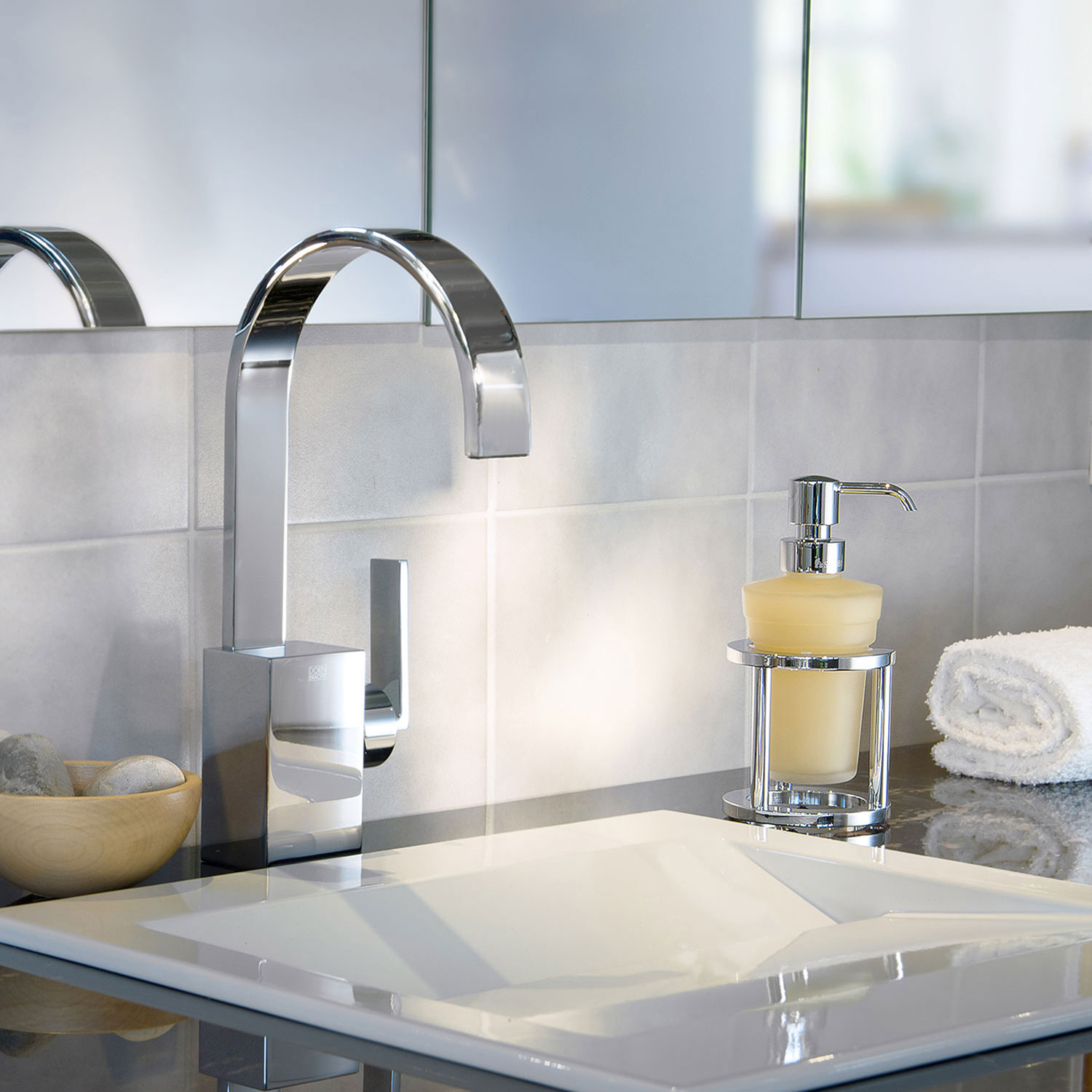 Såpedispenser Smedbo FK201 Krom/Glass