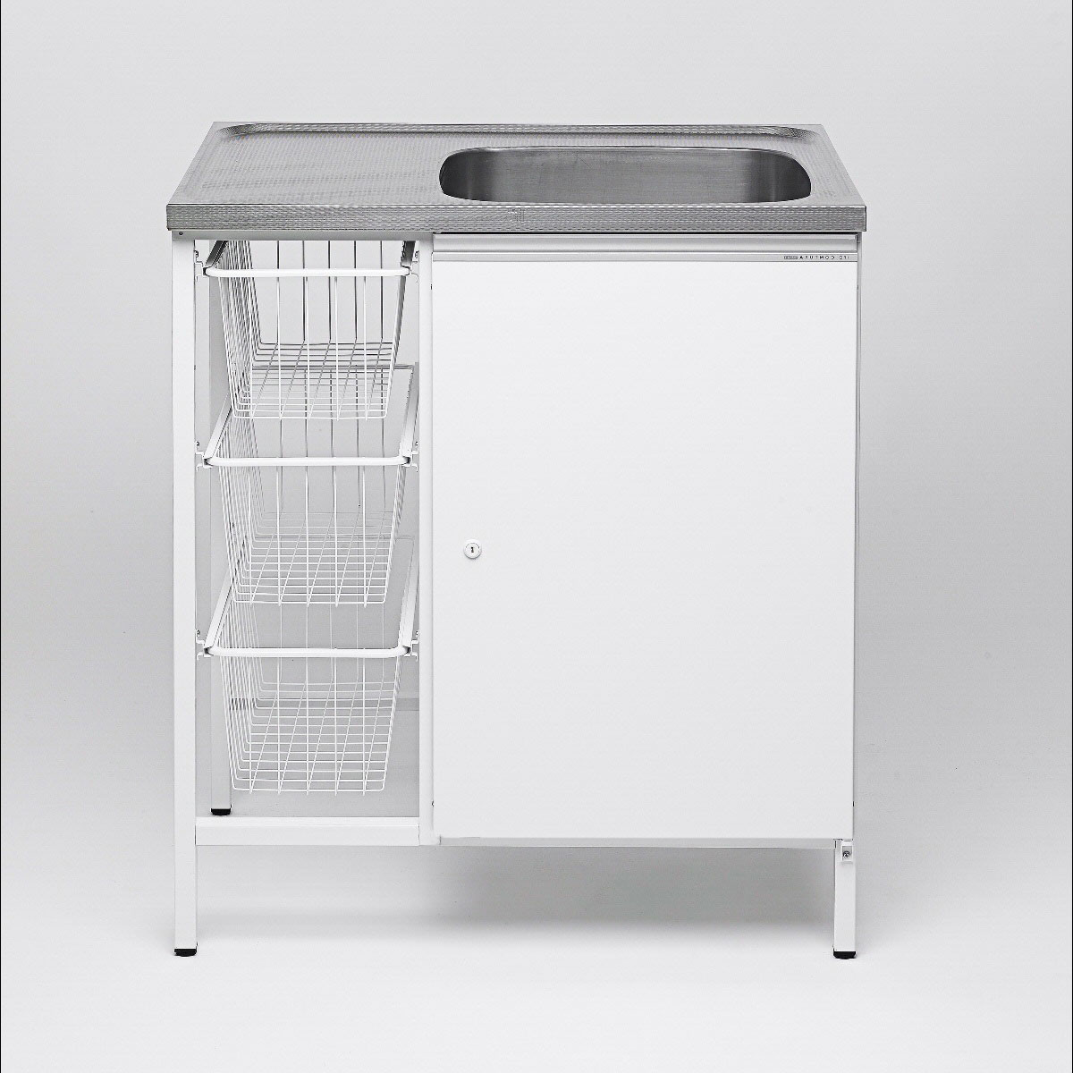 Tvättbänk Contura Steel CAB 8 Vit | inredning - garderob-och-tvattstuga - tvattstugeinredning - tvattskap | KakelKungen