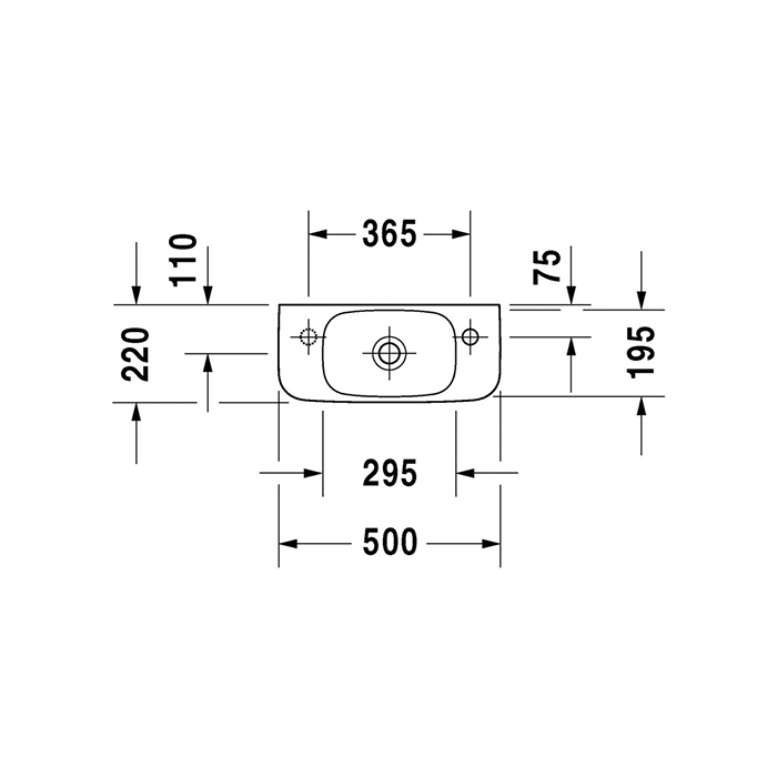 Tvättställ Duravit DuraStyle 071350