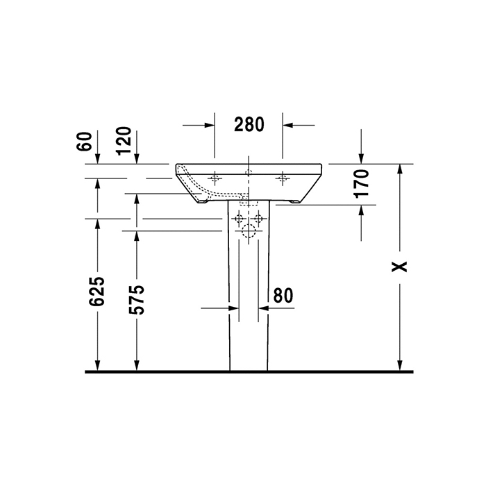 Tvättställ Duravit DuraStyle 2319