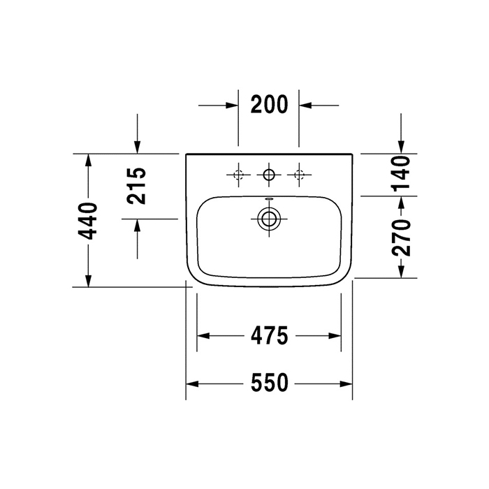 Tvättställ Duravit DuraStyle 2319