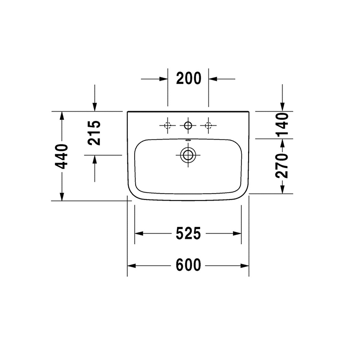 Tvättställ Duravit DuraStyle 2319