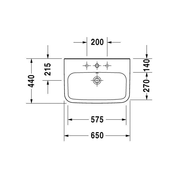 Tvättställ Duravit DuraStyle 2319