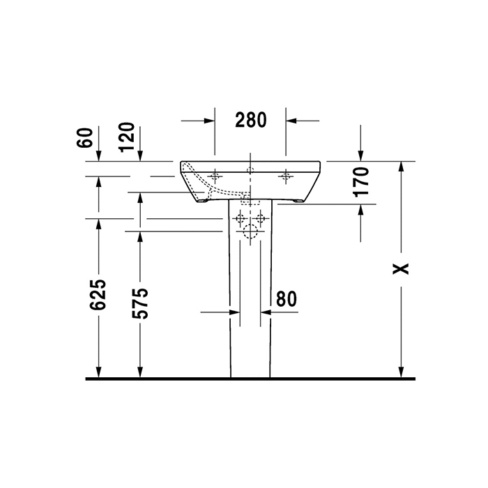 Tvättställ Duravit DuraStyle 2319