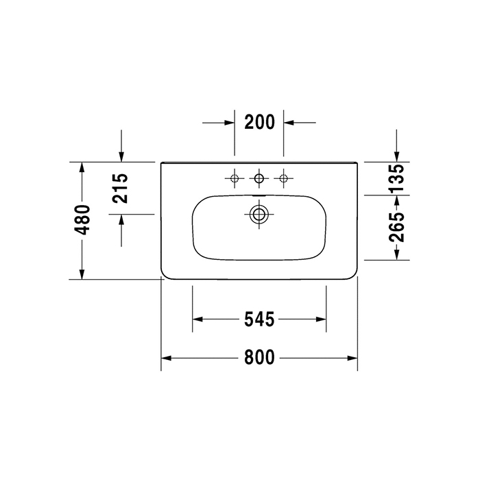 Tvättställ Duravit DuraStyle 2320