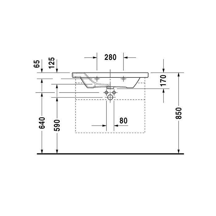 Tvättställ Duravit DuraStyle 2320