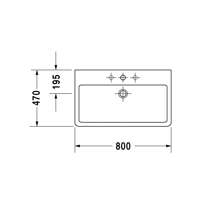 Tvättställ Duravit Vero 0454
