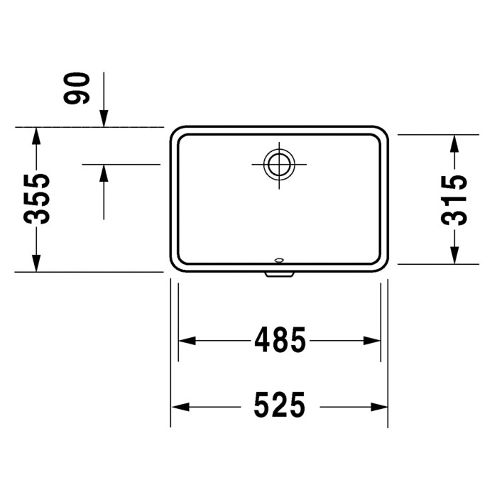 Tvättställ Duravit Vero 3304