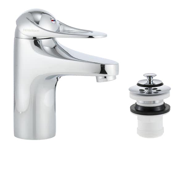 Tvättställsblandare FM Mattsson 9000E II med Silpluggventil