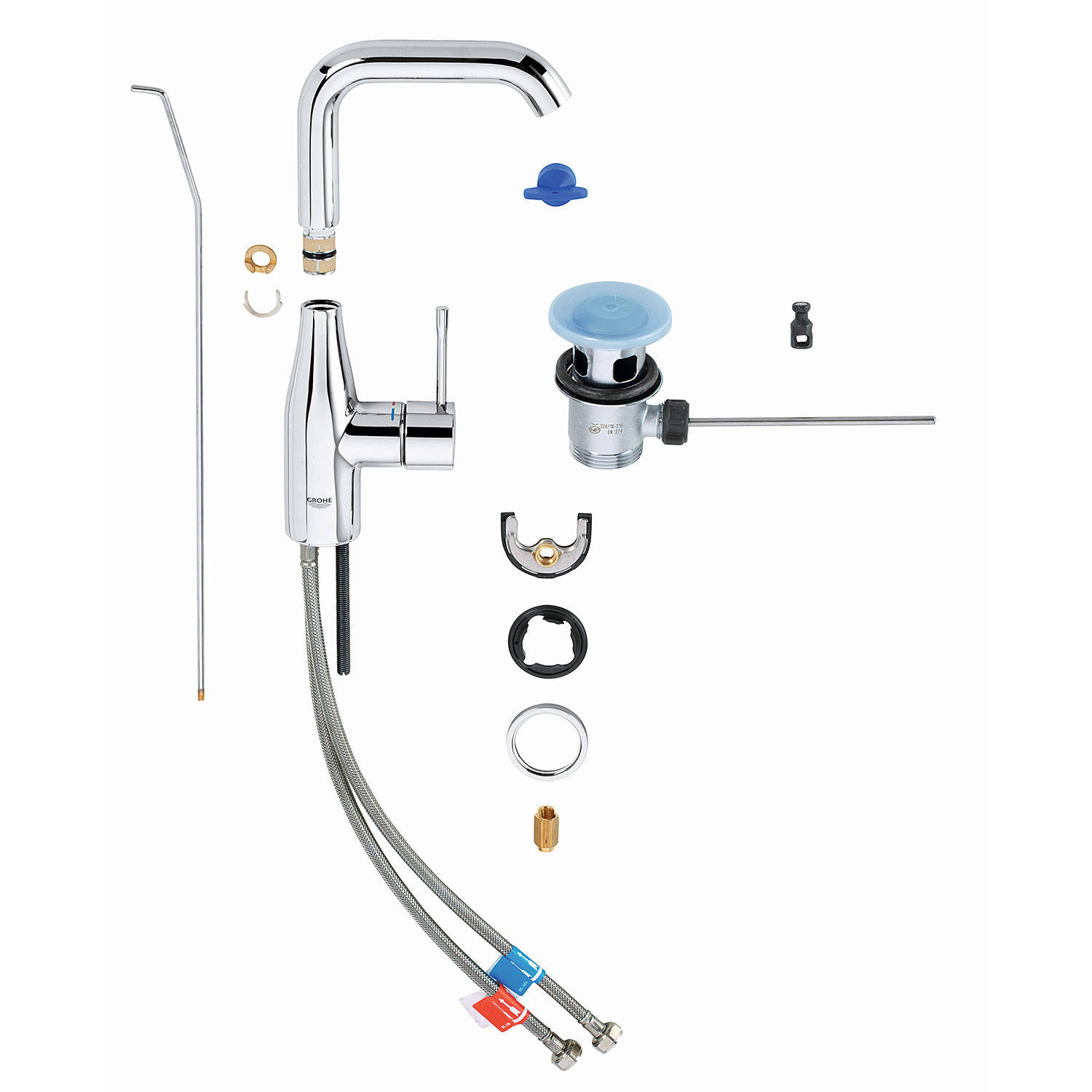 Tvättställsblandare Grohe Essence 32628 med Lyftventil