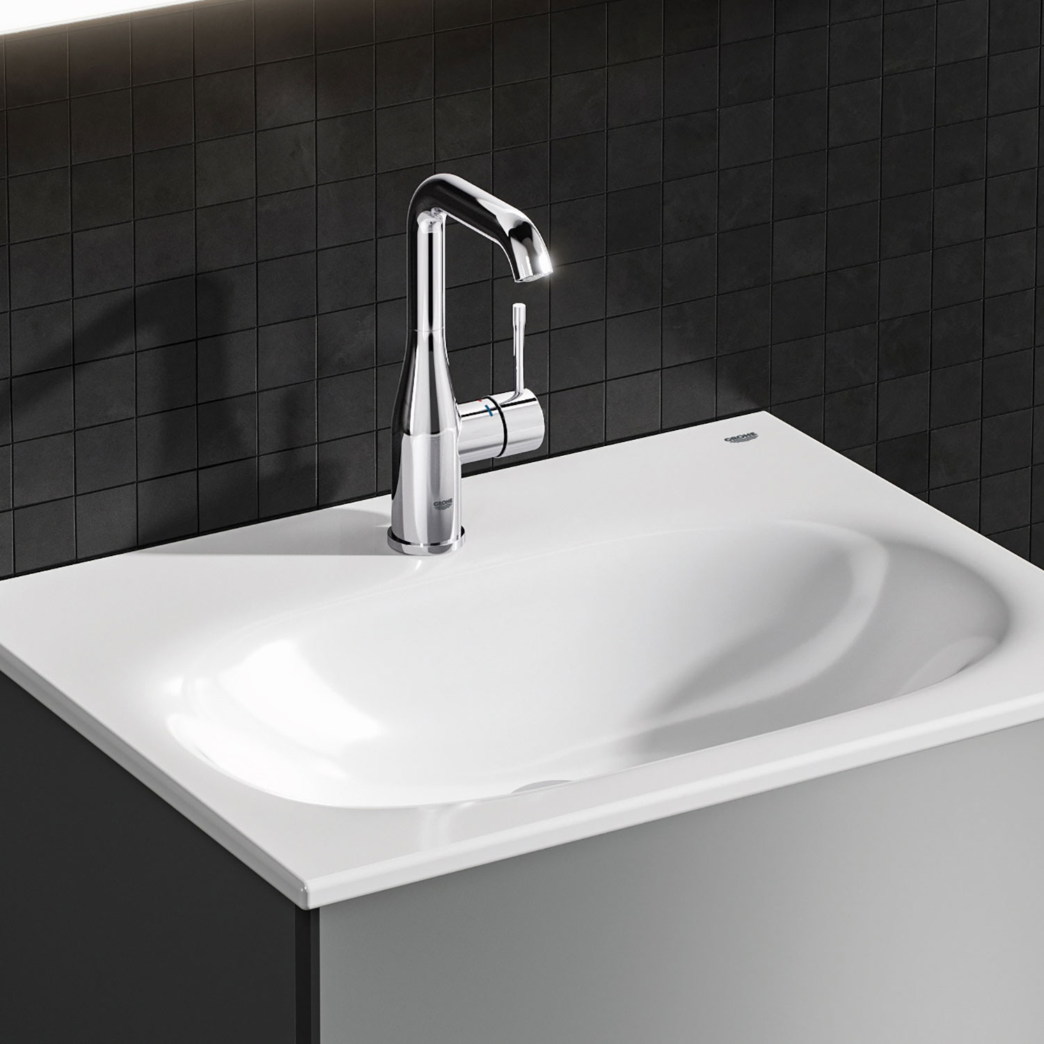 Tvättställsblandare Grohe Essence 32628 med Lyftventil