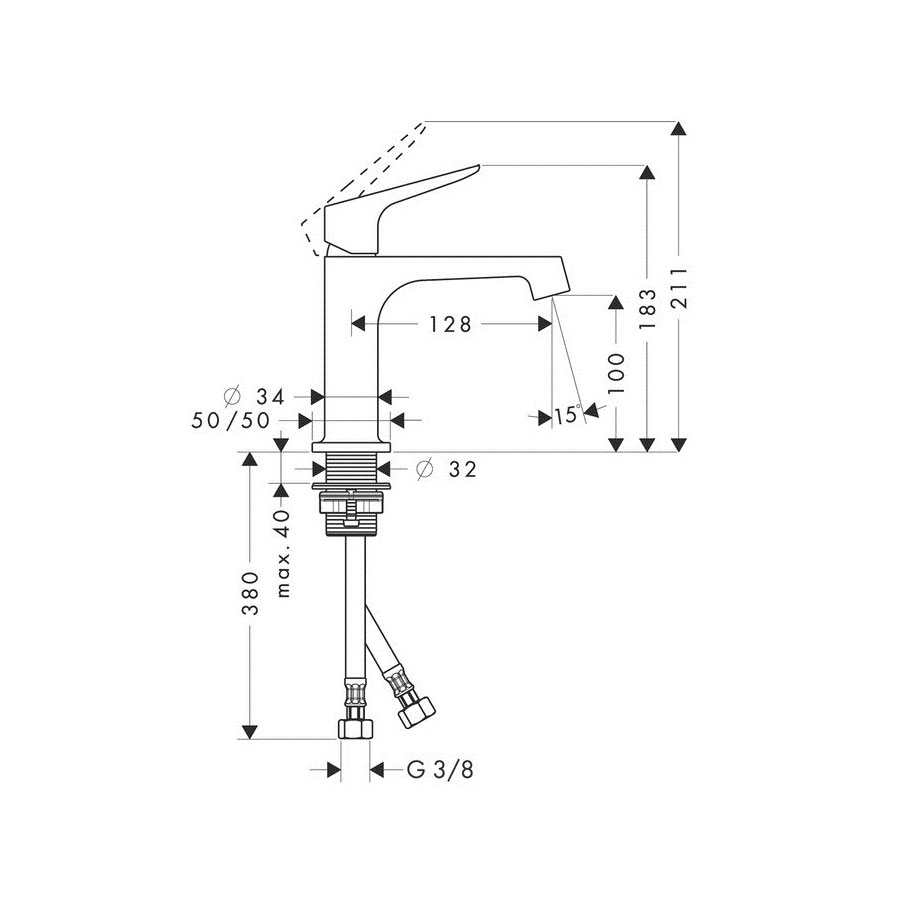 Tvättställsblandare Axor Citterio M