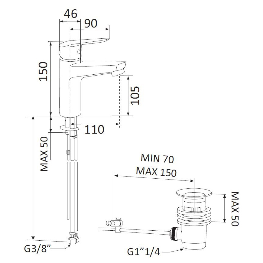 Servantbatteri Mariani Essenza ES393