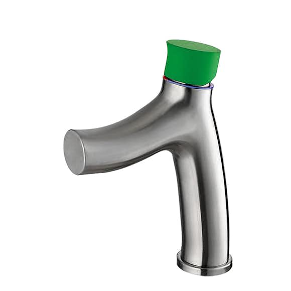 tvättställsblandare scandtap steel green