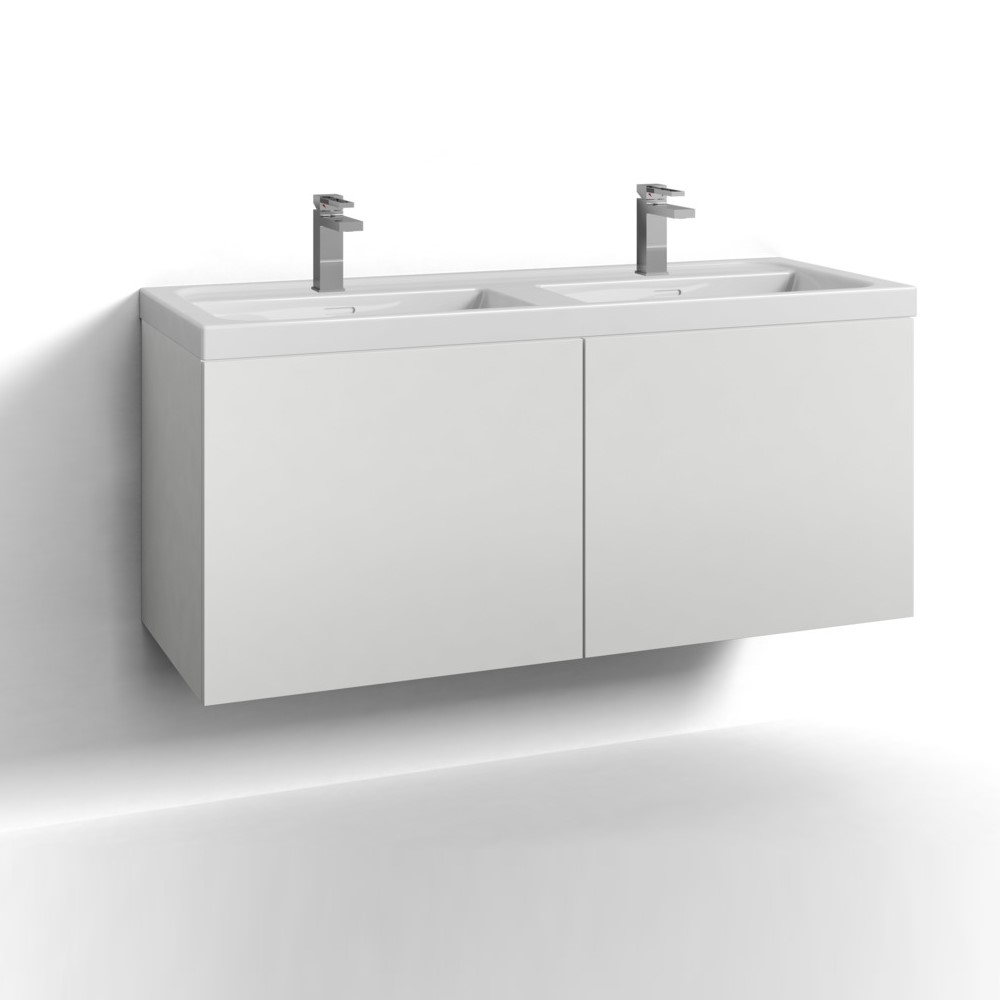 Tvättställsskåp Svedbergs Forma 120 Dubbel Två Lådor