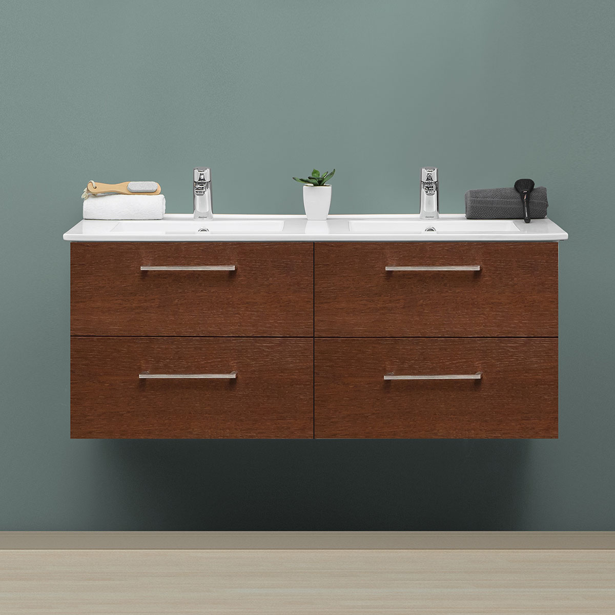 tvättställsskåp 4aqua slim med 4 lådor