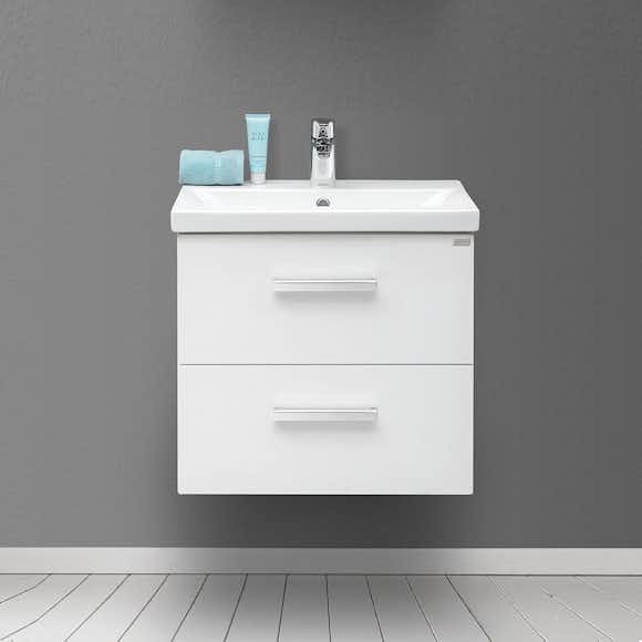 Tvättställsskåp 4AQUA Minimal Med 2 Lådor