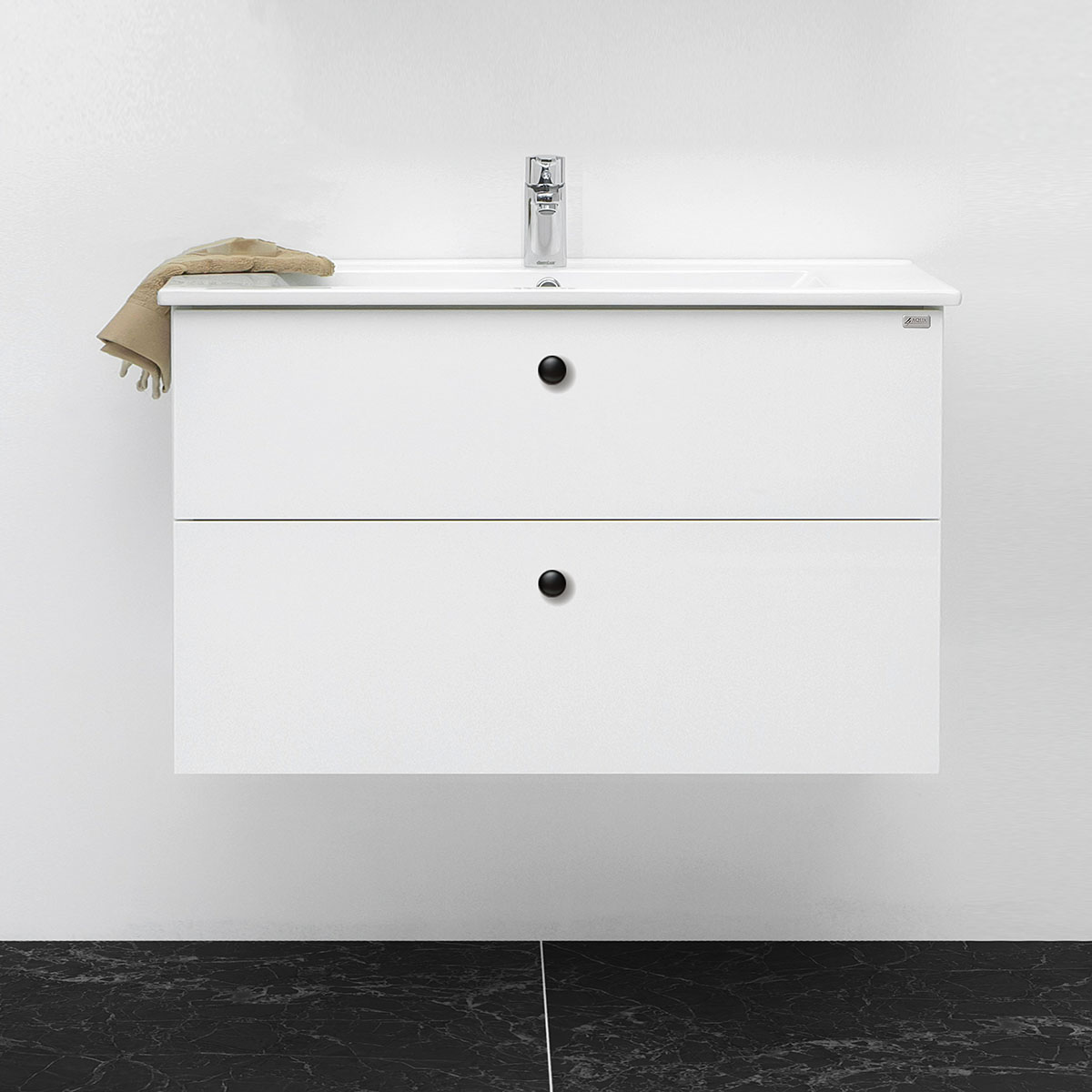 tvättställsskåp 4aqua slim h med 2 lådor