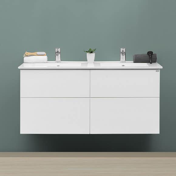 Tvättställsskåp 4AQUA Slim H Med 4 Lådor