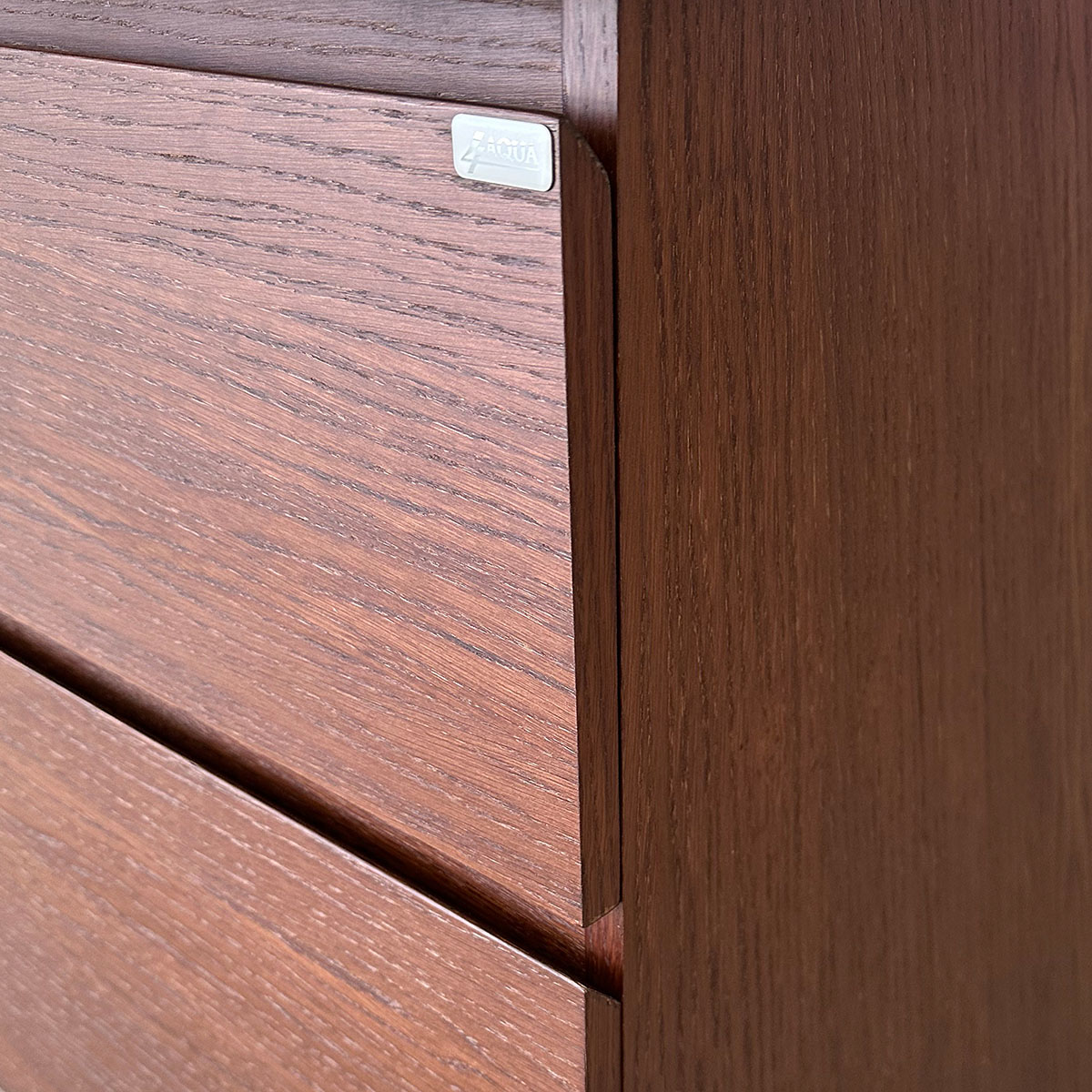 Tvättställsskåp 4AQUA Slim H Med 2 Lådor & Grepplist