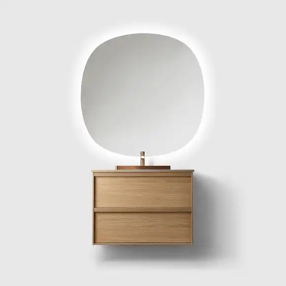 tvättställsskåp haven h2/80 med stenskiva och handfat