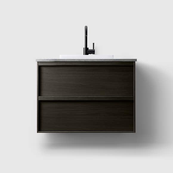 tvättställsskåp haven h2/80 med stenskiva och handfat