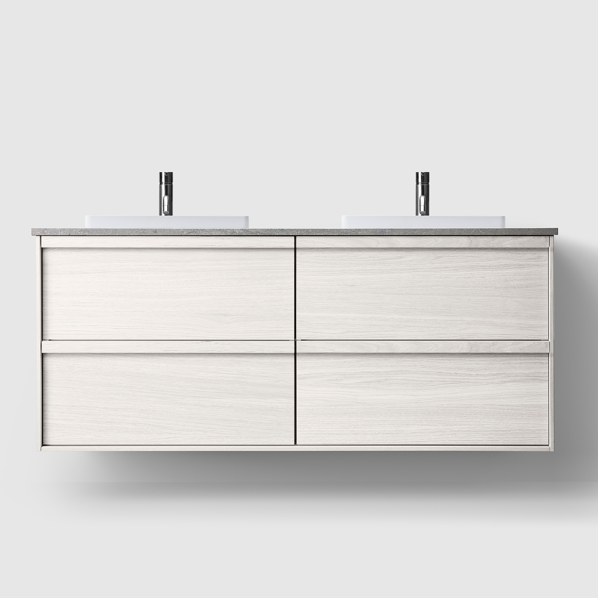 Tvättställsskåp Haven H2/140 med Stenskiva och Handfat | badrum - badrumsmobler - tvattstallsskap-och-kommod | KakelKungen