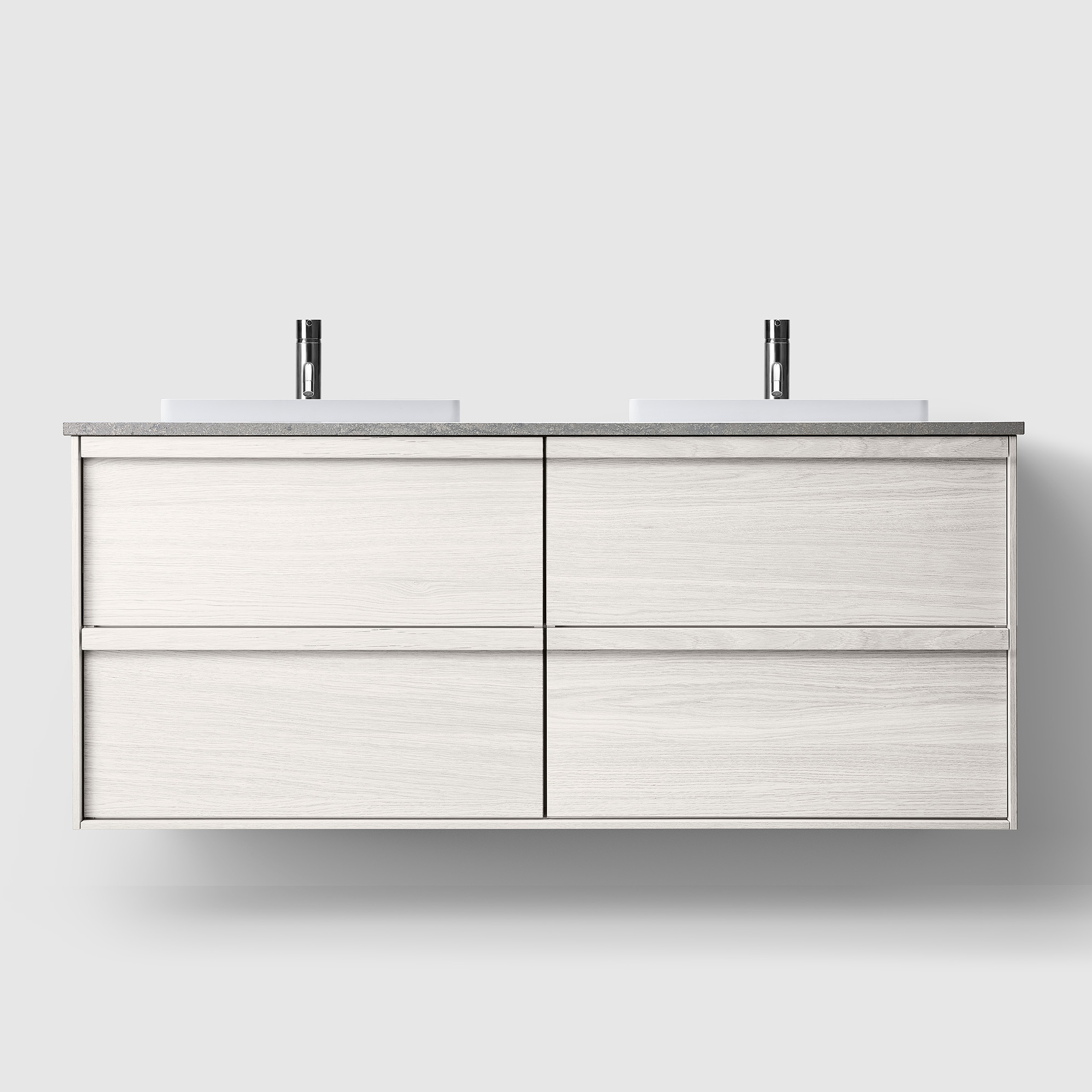 Tvättställsskåp Haven H2/140 med Stenskiva och Handfat | badrum - badrumsmobler - tvattstallsskap-och-kommod | KakelKungen