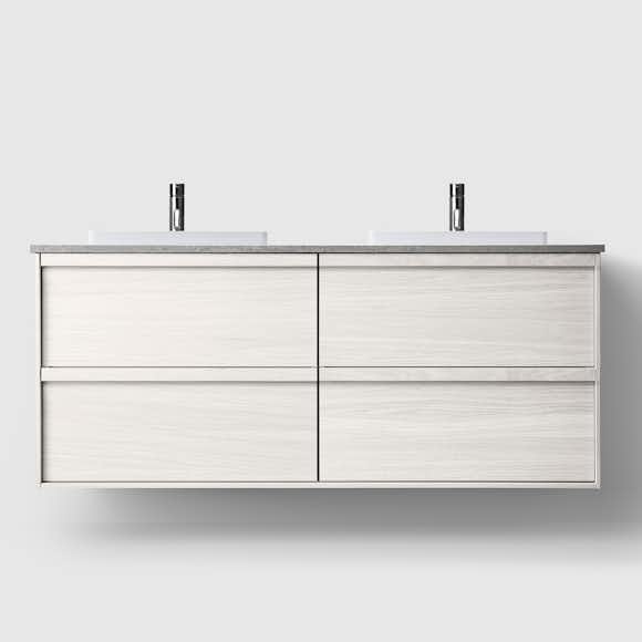 tvättställsskåp haven h2/140 med stenskiva och handfat