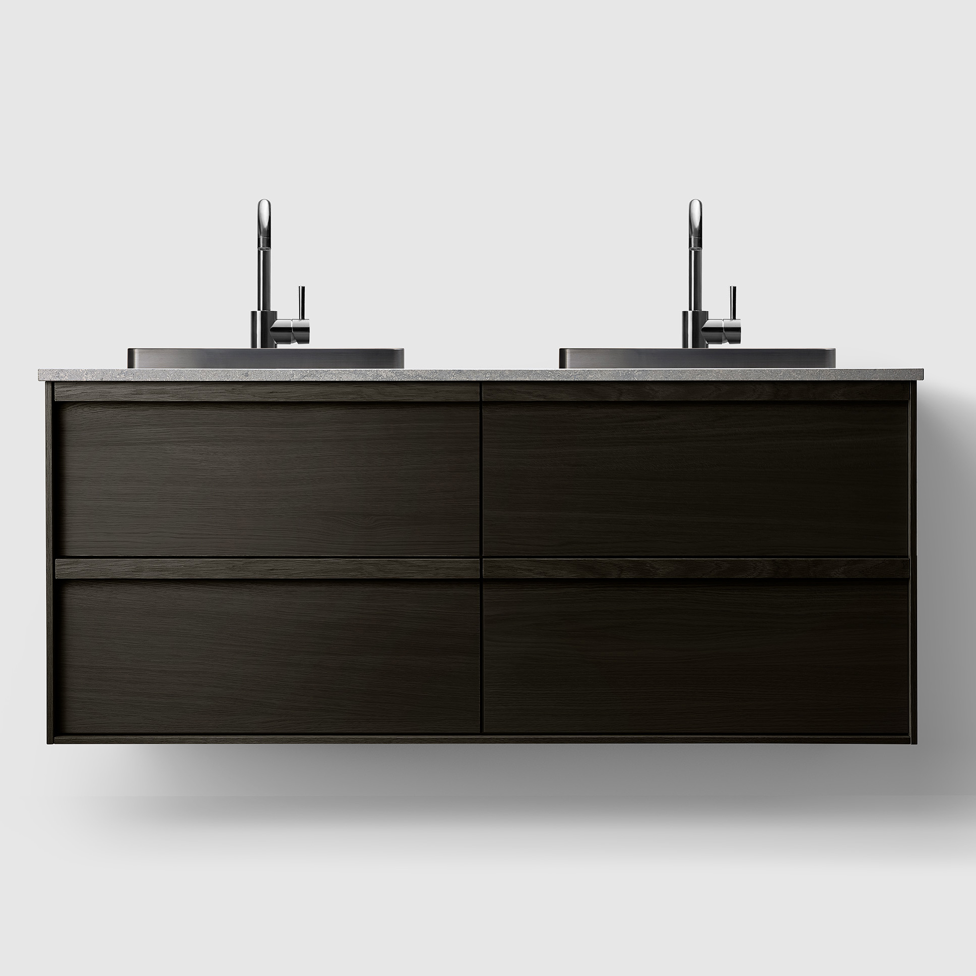 tvättställsskåp haven h2/140 med stenskiva och handfat