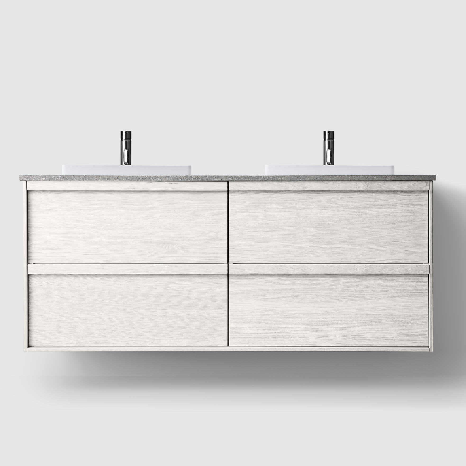 Tvättställsskåp Haven H2/140 med Stenskiva och Handfat | badrum - badrumsmobler - tvattstallsskap-och-kommod | KakelKungen