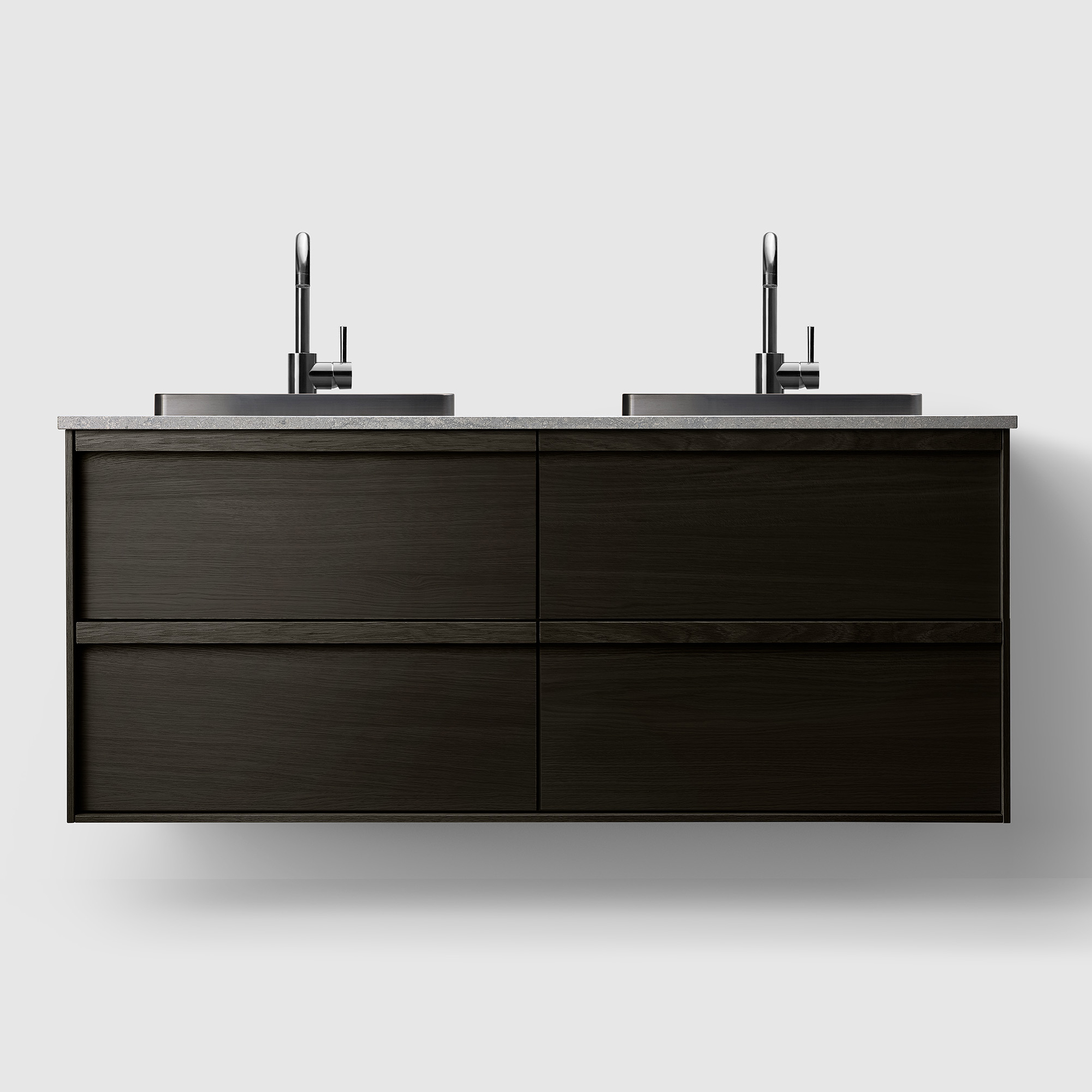 Tvättställsskåp Haven H2/140 med Stenskiva och Handfat | badrum - badrumsmobler - tvattstallsskap-och-kommod | KakelKungen