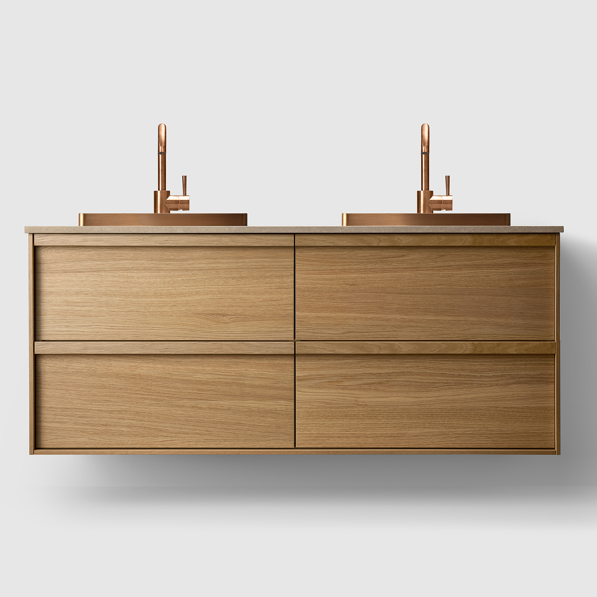 Tvättställsskåp Haven H2/140 med Stenskiva och Handfat | badrum - badrumsmobler - tvattstallsskap-och-kommod | KakelKungen