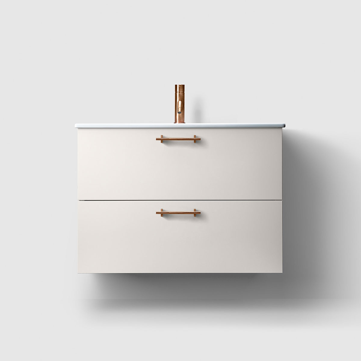 Tvättställsskåp Haven H3/80 Slim med Porslinshandfat