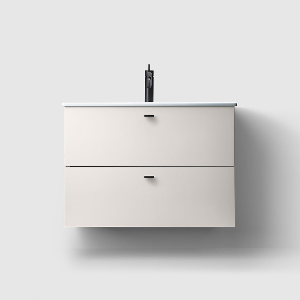 Tvättställsskåp Haven H3/80 Slim med Porslinshandfat | badrum - badrumsmobler - tvattstallsskap-och-kommod | KakelKungen