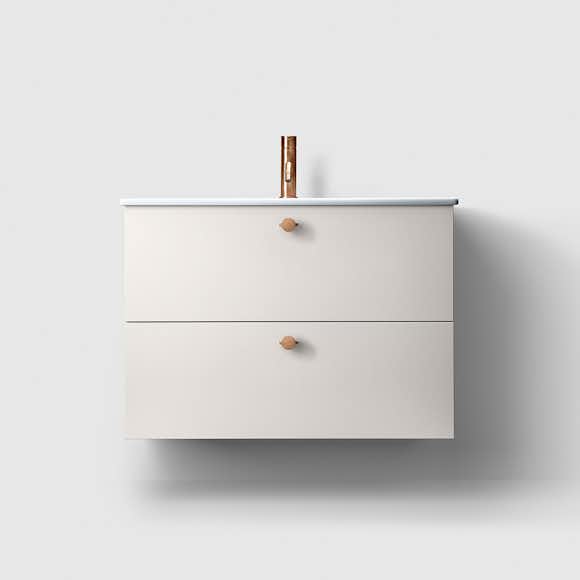 tvättställsskåp haven h3/80 med porslinshandfat