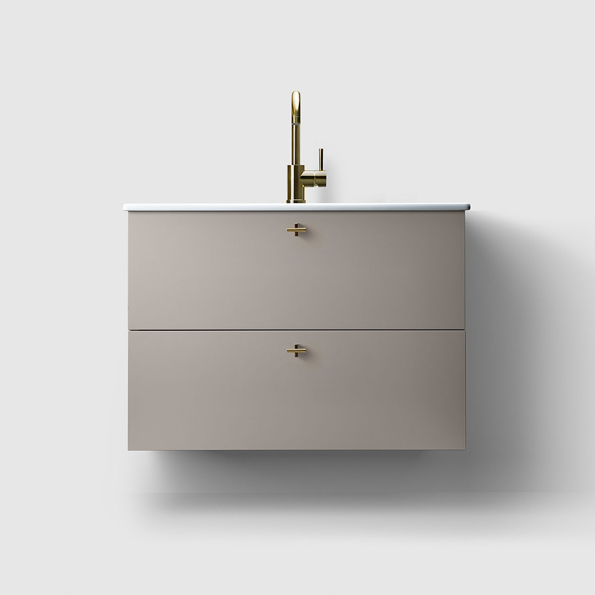 Tvättställsskåp Haven H3/80 med Porslinshandfat | badrum - badrumsmobler - tvattstallsskap-och-kommod | KakelKungen