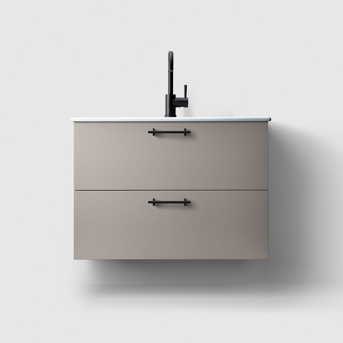 Tvättställsskåp Haven H3/80 med Porslinshandfat | badrum - badrumsmobler - tvattstallsskap-och-kommod | KakelKungen