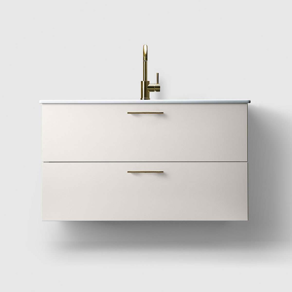 Tvättställsskåp Haven H3/100 med Porslinshandfat | badrum - badrumsmobler - tvattstallsskap-och-kommod | KakelKungen