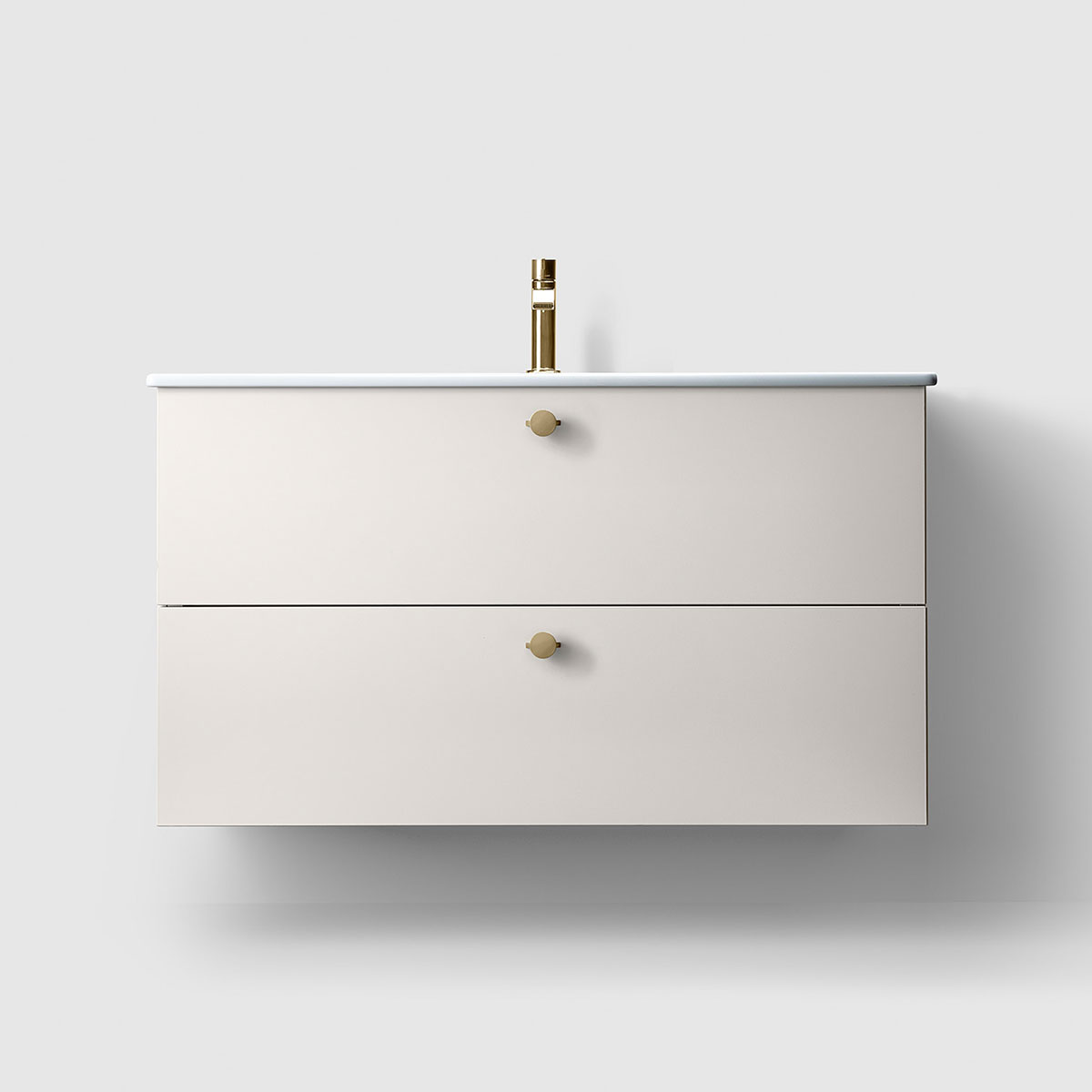 Tvättställsskåp Haven H3/100 med Porslinshandfat | badrum - badrumsmobler - tvattstallsskap-och-kommod | KakelKungen