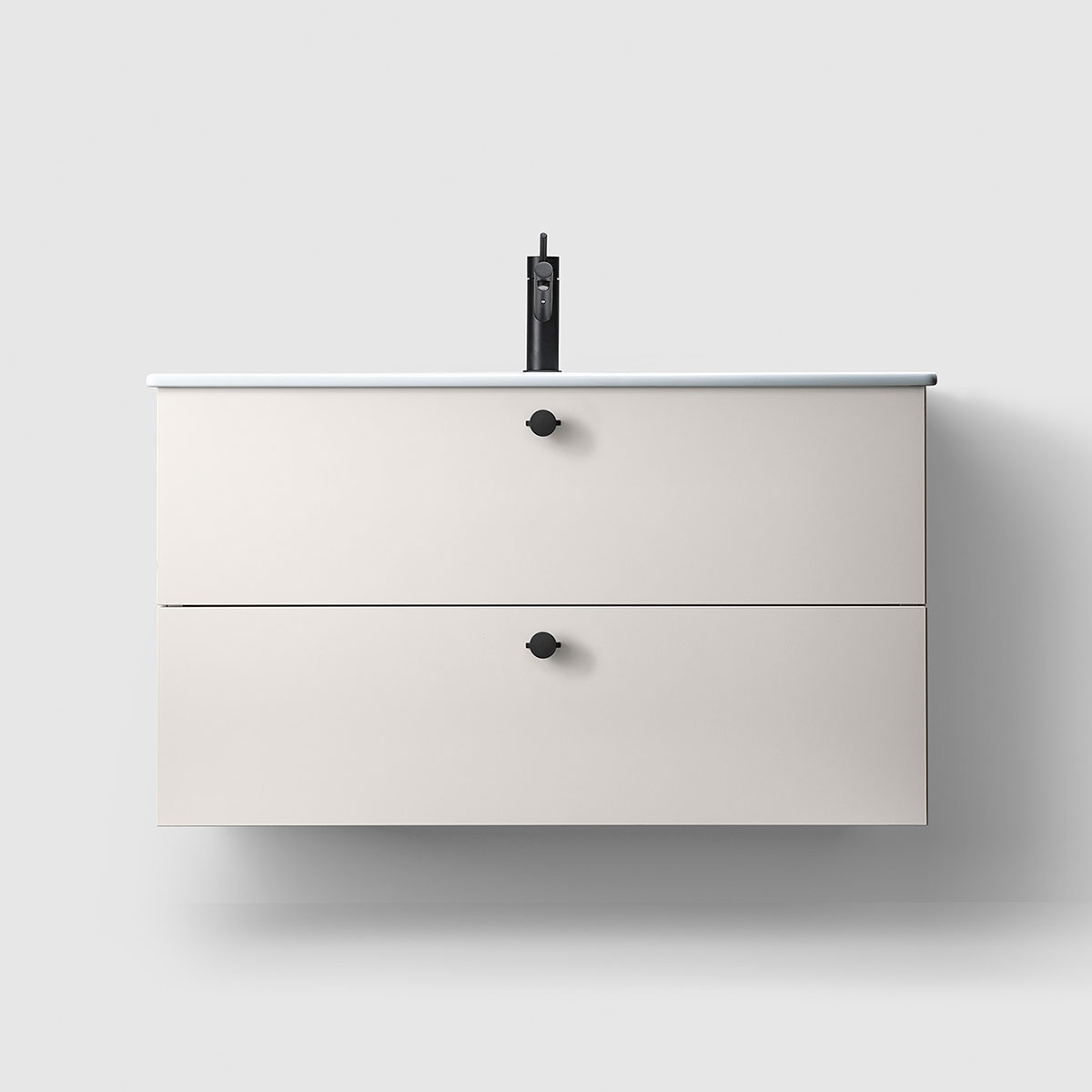 Tvättställsskåp Haven H3/100 med Porslinshandfat | badrum - badrumsmobler - tvattstallsskap-och-kommod | KakelKungen