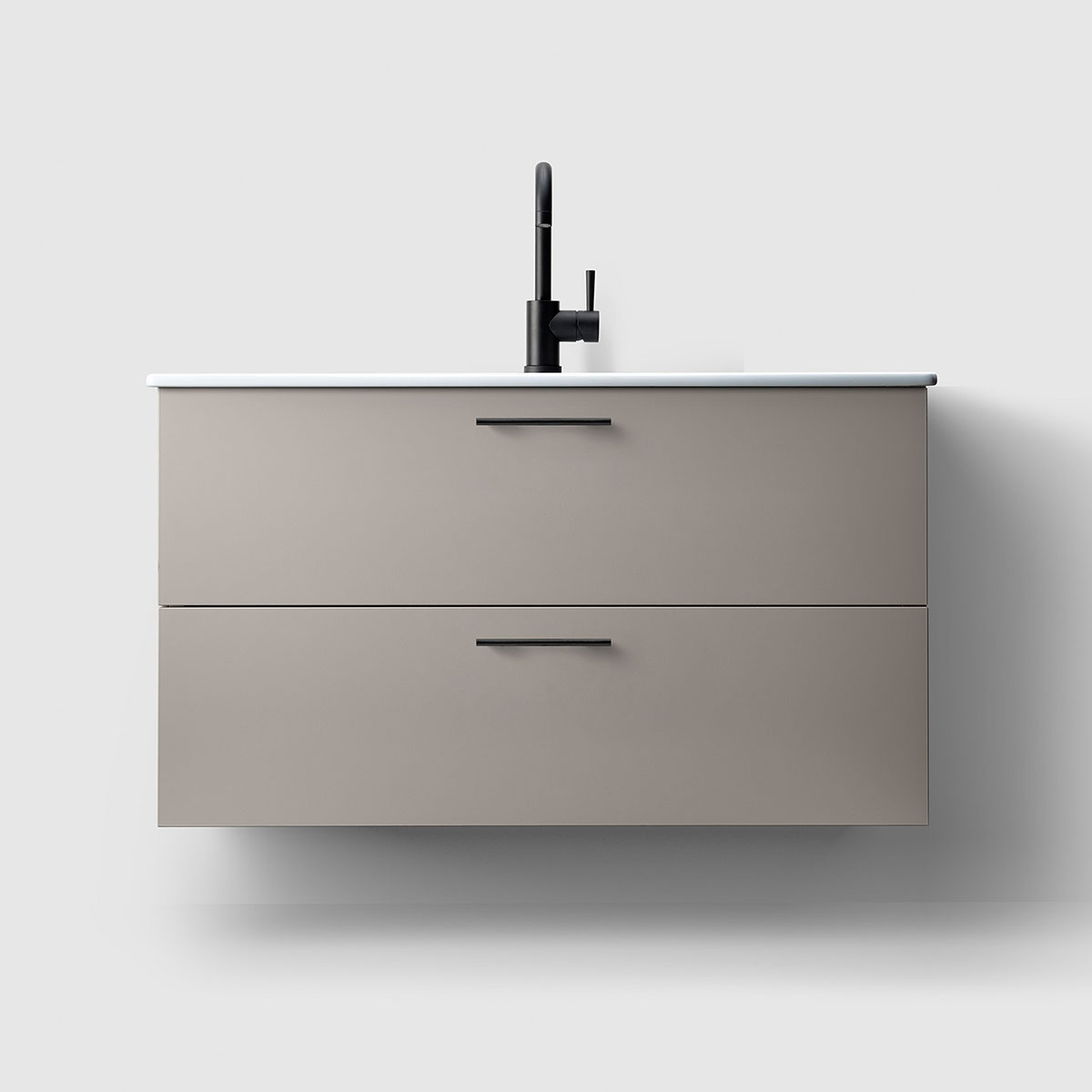 Tvättställsskåp Haven H3/100 med Porslinshandfat | badrum - badrumsmobler - tvattstallsskap-och-kommod | KakelKungen