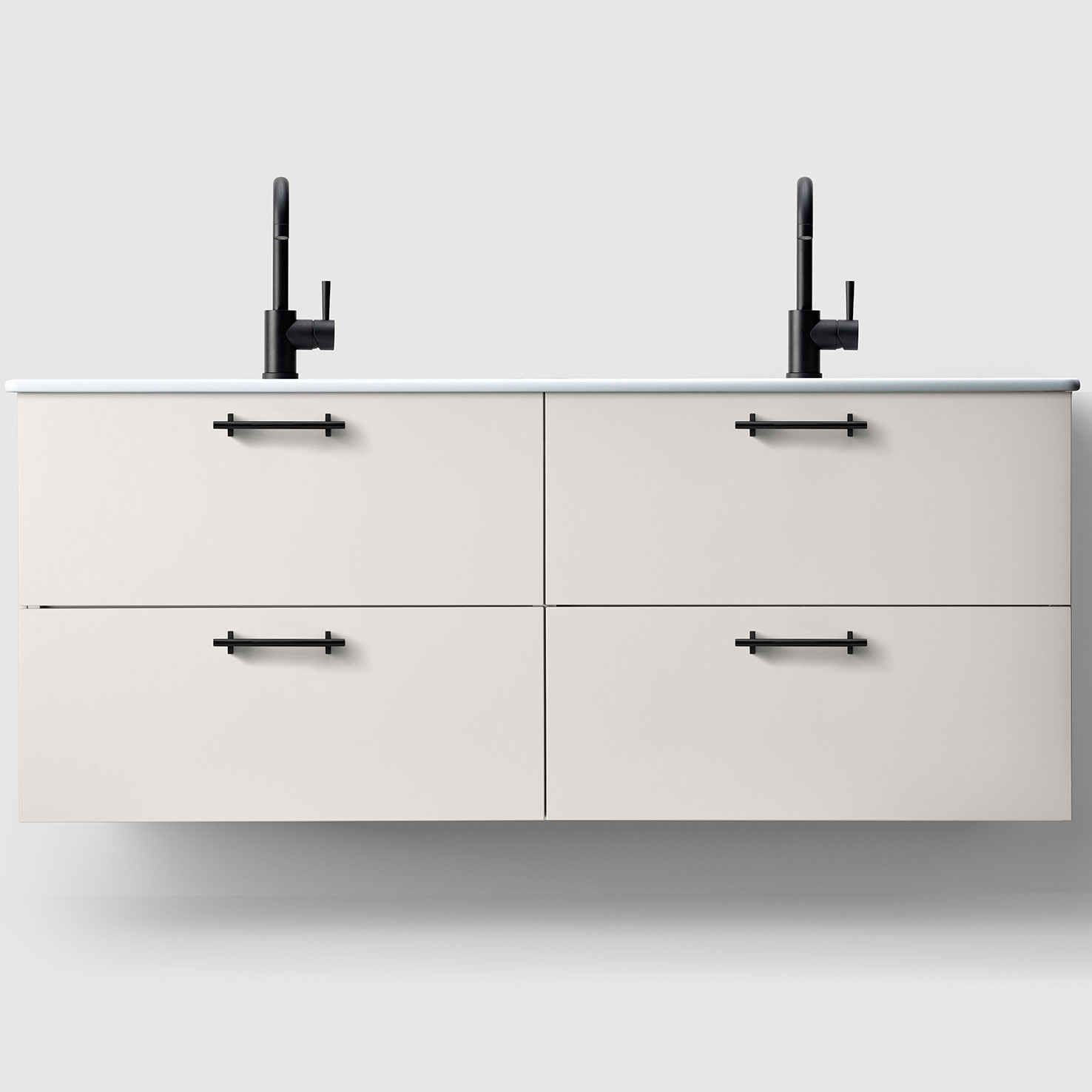 tvättställsskåp haven h3/140 med porslinshandfat