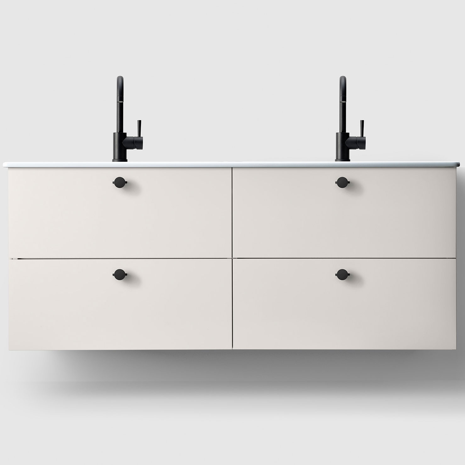 Tvättställsskåp Haven H3/140 med Porslinshandfat | badrum - badrumsmobler - tvattstallsskap-och-kommod | KakelKungen