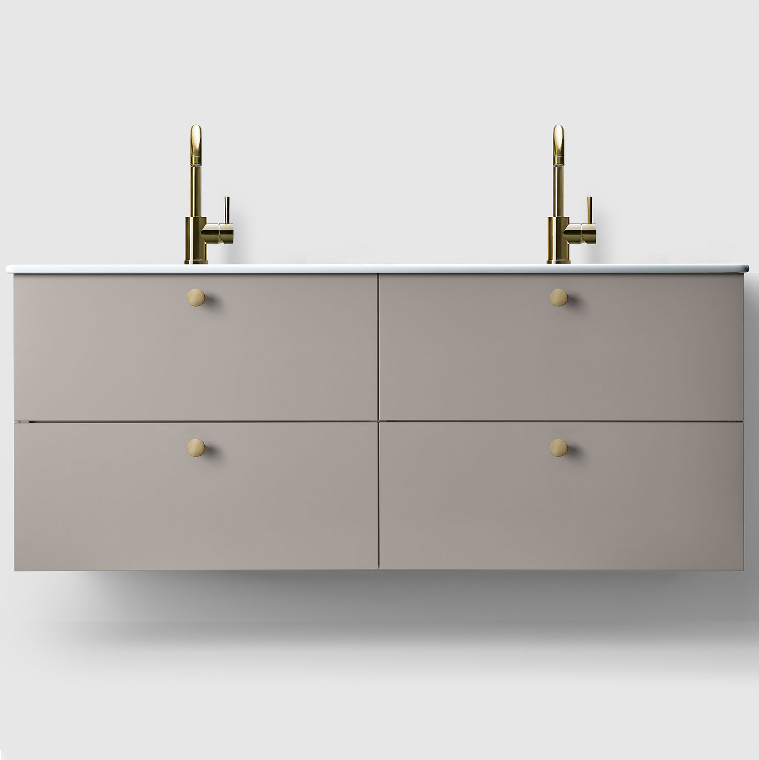 Tvättställsskåp Haven H3/140 med Porslinshandfat | badrum - badrumsmobler - tvattstallsskap-och-kommod | KakelKungen